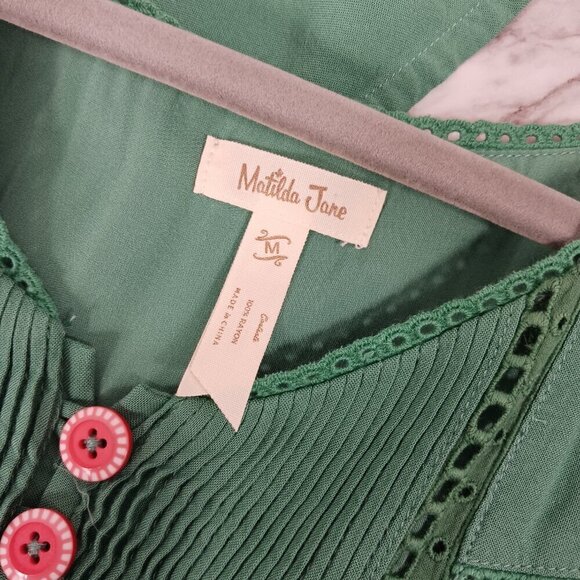 Matilda Jane Down in the Valley Green Maxi Dress Women's Medium Joanna Gaines - Picture 4 of 11